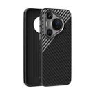 For Huawei Pura 70 ABEEL C Carbon Fiber Series 6D Micro Relief MagSafe Phone Case(Black Grey) - 1