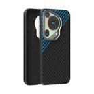 For Huawei Pura 70 Ultra ABEEL C Carbon Fiber Series 6D Micro Relief MagSafe Phone Case(Black Blue) - 1