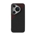 For Huawei Pura 70 Pro / 70 Pro+ ABEEL C Carbon Fiber Series 6D Micro Relief MagSafe Phone Case(Black Red) - 2