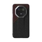 For Huawei Mate 70 RS Ultimate ABEEL C Carbon Fiber Series 6D Micro Relief Phone Case(Black Red) - 2