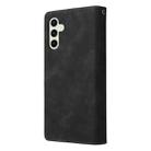 For Samsung Galaxy S24 FE 5G Multifunctional Frosted Zipper Wallet Leather Phone Case(Black) - 3