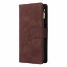 For Samsung Galaxy S24 FE 5G Multifunctional Frosted Zipper Wallet Leather Phone Case(Coffee) - 2