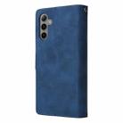 For Samsung Galaxy S23 FE 5G Multifunctional Frosted Zipper Wallet Leather Phone Case(Blue) - 3