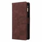 For Samsung Galaxy S23 FE 5G Multifunctional Frosted Zipper Wallet Leather Phone Case(Coffee) - 2