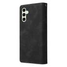 For Samsung Galaxy S25 FE 5G Multifunctional Frosted Zipper Wallet Leather Phone Case(Black) - 3