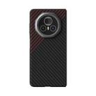 For Honor Magic V3 ABEEL C Carbon Fiber Series 6D Micro Relief MagSafe Phone Case(Black Red) - 2
