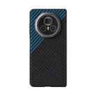 For Honor Magic V3 ABEEL C Carbon Fiber Series 6D Micro Relief MagSafe Phone Case(Black Blue) - 2