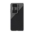 For Honor Magic Vs3 ABEEL C Carbon Fiber Series 6D Micro Relief MagSafe Phone Case(Black Grey) - 2