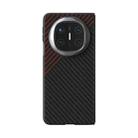 For Huawei Mate X6 ABEEL C Carbon Fiber Series 6D Micro Relief MagSafe Phone Case(Black Red) - 2