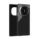 For Huawei Mate X6 ABEEL C Carbon Fiber Series 6D Micro Relief MagSafe Phone Case(Black Grey) - 1