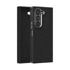For Samsung Galaxy Z Fold6 5G ABEEL C Carbon Fiber Series 6D Micro Relief MagSafe Phone Case(Black) - 1