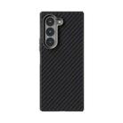For Samsung Galaxy Z Fold6 5G ABEEL C Carbon Fiber Series 6D Micro Relief MagSafe Phone Case(Black) - 2