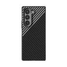 For Samsung Galaxy Z Fold5 5G ABEEL C Carbon Fiber Series 6D Micro Relief MagSafe Phone Case(Black Grey) - 2