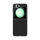 For Samsung Galaxy Z Flip5 5G ABEEL C Carbon Fiber Series 6D Micro Relief MagSafe Phone Case(Black) - 2