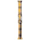 18mm Universal Slim Magnetic Buckle Napped Fabric Leather Watch Band(Yellow) - 3
