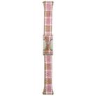 20mm Universal Slim Magnetic Buckle Napped Fabric Leather Watch Band(Pink) - 3