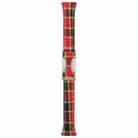 20mm Universal Slim Magnetic Buckle Napped Fabric Leather Watch Band(Red) - 3