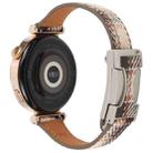 20mm Universal Slim Magnetic Buckle Napped Fabric Leather Watch Band(Brown) - 2