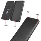 For iPhone 12 mini Carbon Fiber Texture Horizontal Flip TPU + PC + PU Leather Case with Card Slot(Black) - 4