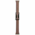 20mm Universal Slim Magnetic Buckle Genuine Leather Watch Band(Dark Brown) - 3
