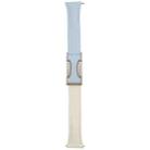 20mm Universal Slim Magnetic Buckle Genuine Leather Watch Band(Blue Beige) - 3