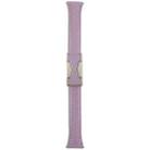 20mm Universal Slim Magnetic Buckle Genuine Leather Watch Band(Purple) - 3