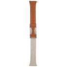 20mm Universal Slim Magnetic Buckle Genuine Leather Watch Band(Brown Light Grey) - 3