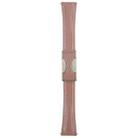 22mm Universal Slim Magnetic Buckle Genuine Leather Watch Band(Plain Weave Smoky Purple) - 3