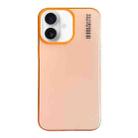 For iPhone 16 Plus Soft Sandy Skin Feel Translucent PC Phone Case(Orange) - 1