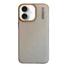 For iPhone 16 Soft Sandy Skin Feel Translucent PC Phone Case(Black) - 1