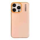 For iPhone 15 Pro Soft Sandy Skin Feel Translucent PC Phone Case(Orange) - 1