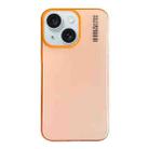 For iPhone 15 Plus Soft Sandy Skin Feel Translucent PC Phone Case(Orange) - 1