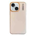 For iPhone 15 Soft Sandy Skin Feel Translucent PC Phone Case(Desert Gold) - 1