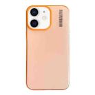 For iPhone 12 Soft Sandy Skin Feel Translucent PC Phone Case(Orange) - 1