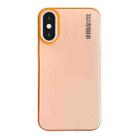 For iPhone XS / X Soft Sandy Skin Feel Translucent PC Phone Case(Orange) - 1