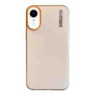 For iPhone XR Soft Sandy Skin Feel Translucent PC Phone Case(Desert Gold) - 1