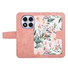 For Redmi Note 14 Pro+ 5G Floral Pattern Leather Phone Case with Lanyard(Pink) - 3