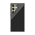 For Samsung Galaxy S24 Ultra 5G ABEEL C Carbon Fiber Series 6D Micro Relief MagSafe Phone Case(Black Grey) - 2