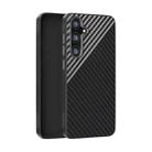 For Samsung Galaxy S25 5G / S24 5G ABEEL C Carbon Fiber Series 6D Micro Relief MagSafe Phone Case(Black Grey) - 1