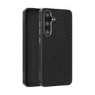 For Samsung Galaxy S25+ 5G / S24+ 5G ABEEL C Carbon Fiber Series 6D Micro Relief MagSafe Phone Case(Black) - 1