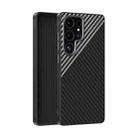 For Samsung Galaxy S25 Ultra 5G ABEEL C Carbon Fiber Series 6D Micro Relief MagSafe Phone Case(Black Grey) - 1