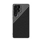 For Samsung Galaxy S25 Ultra 5G ABEEL C Carbon Fiber Series 6D Micro Relief MagSafe Phone Case(Black Grey) - 2