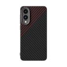 For Samsung Galaxy S25 Edge 5G ABEEL C Carbon Fiber Series 6D Micro Relief MagSafe Phone Case(Black Red) - 2