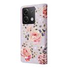 For Redmi Note 13 5G Bronzing Painting RFID Leather Phone Case(Pastoral Rose) - 3