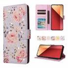 For Redmi Note 13 Pro 4G Global Bronzing Painting RFID Leather Phone Case(Pastoral Rose) - 1