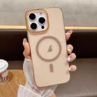 For iPhone 16 Pro Soft Sandy Skin Feel MagSafe Magnetic PC Phone Case(Desert Gold) - 1