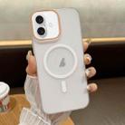For iPhone 16 Soft Sandy Skin Feel MagSafe Magnetic PC Phone Case(Transparent) - 1