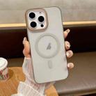 For iPhone 15 Pro Max Soft Sandy Skin Feel MagSafe Magnetic PC Phone Case(Light Grey) - 1