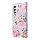 For Samsung Galaxy S25 5G Bronzing Painting RFID Leather Phone Case(Pastoral Rose) - 3