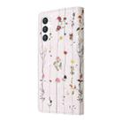 For Samsung Galaxy S25 5G Bronzing Painting RFID Leather Phone Case(Flowers World) - 3
